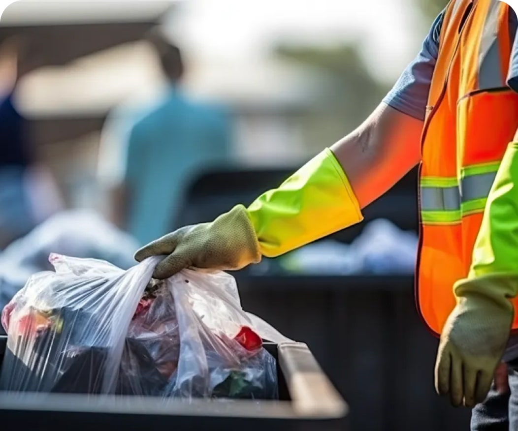 Trash pickup services Jamestown